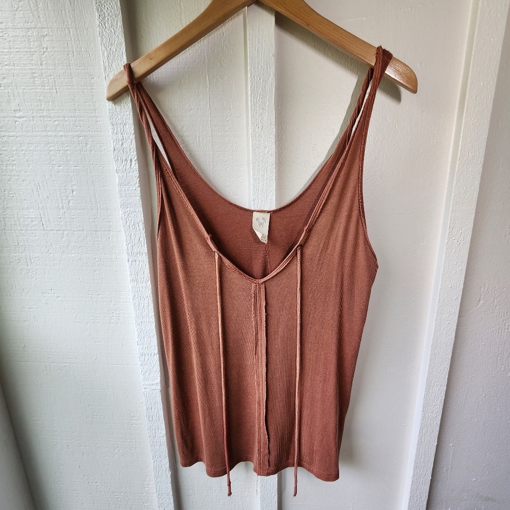 We The Free Burnt Orange Tank Top